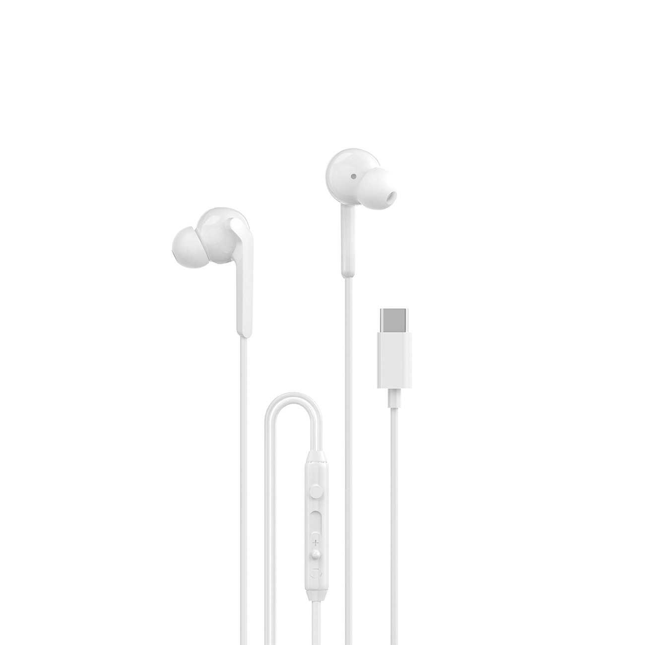 Dudao X3C+ johdolliset USB-C In-Ear Kuulokkeet 1.2m - valkoinen