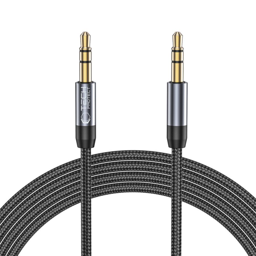 Tech-Protect UltraBoost kaapeli 3.5mm mini jack / 3.5mm mini jack 1.5m - musta