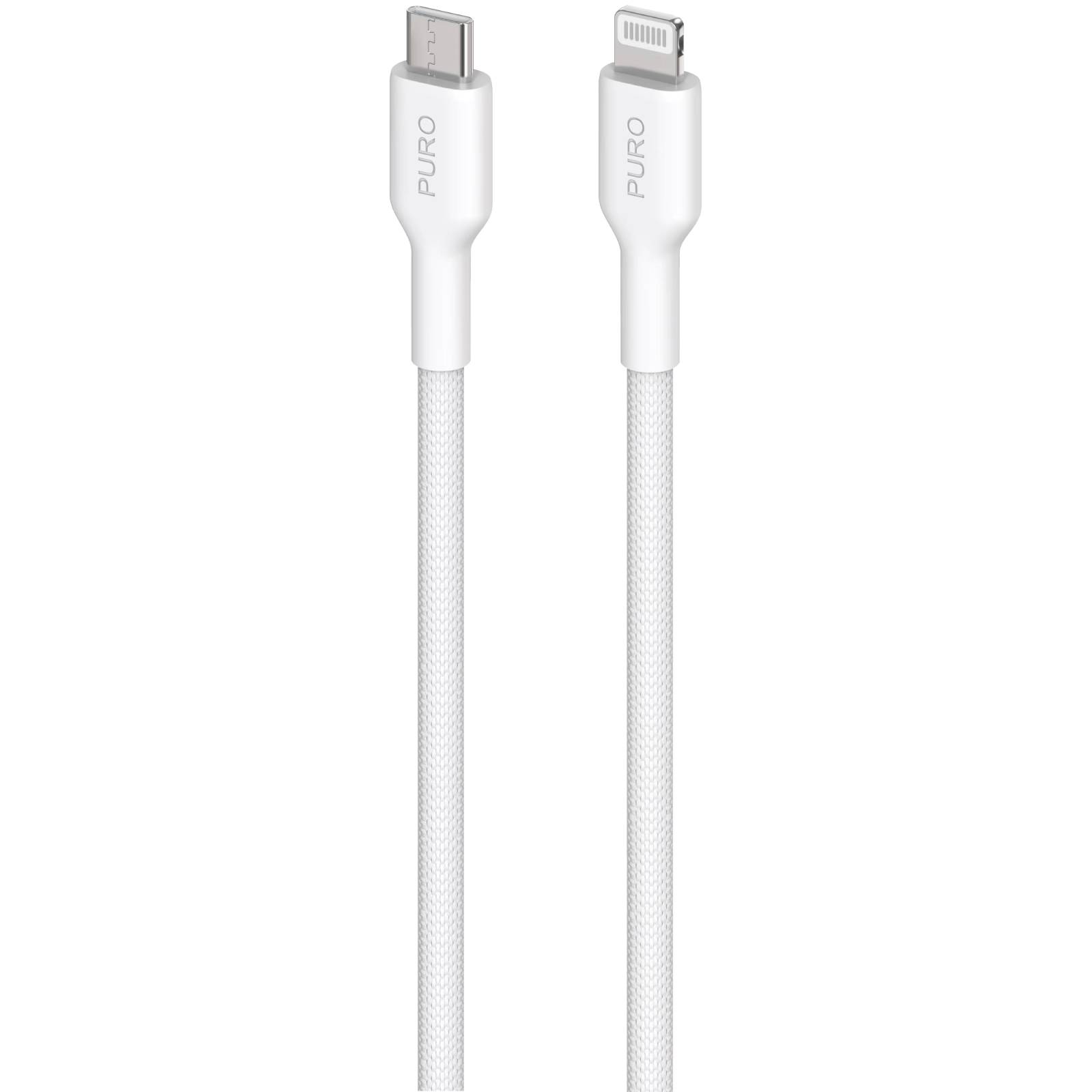 Puro Fabrik USB-C - Lightning Kaapeli MFI-sertifioitu 1.2m - valkoinen
