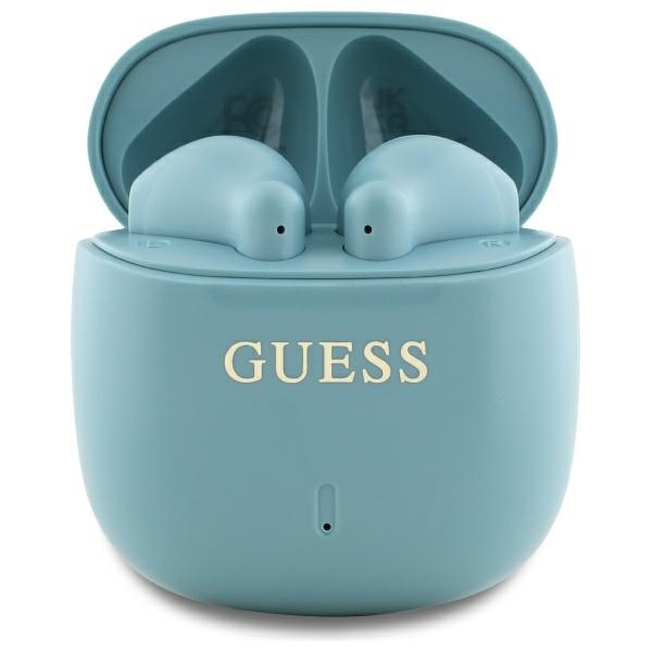 Guess Bluetooth kuulokkeet GUTWSJ14ESGQ TWS + telakka-asema turkoosi/turkoosi Printed Classic Logo