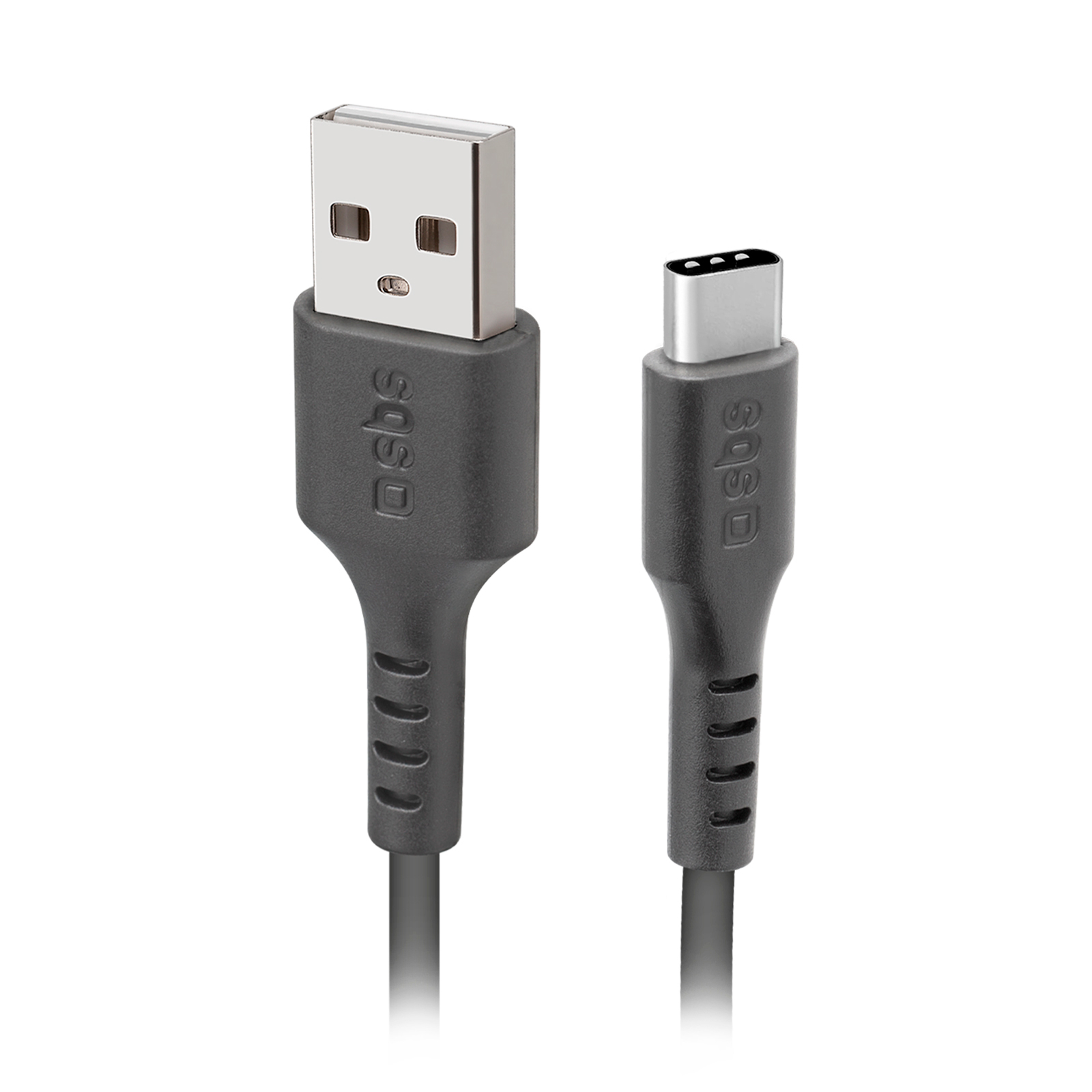 SBS TECABLETC220K USB-A - USB-C Kaapeli 2m - musta