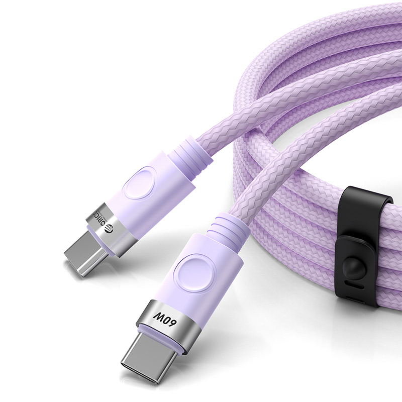 Orico CDX 60W 3A Power Delivery USB-C - USB-C 1m Kaapeli - violetti