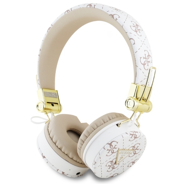 Guess Bluetooth ENC GUBH70E4PTMH on-ear kuulokkeet valkoinen 4G Triangle Round Shape
