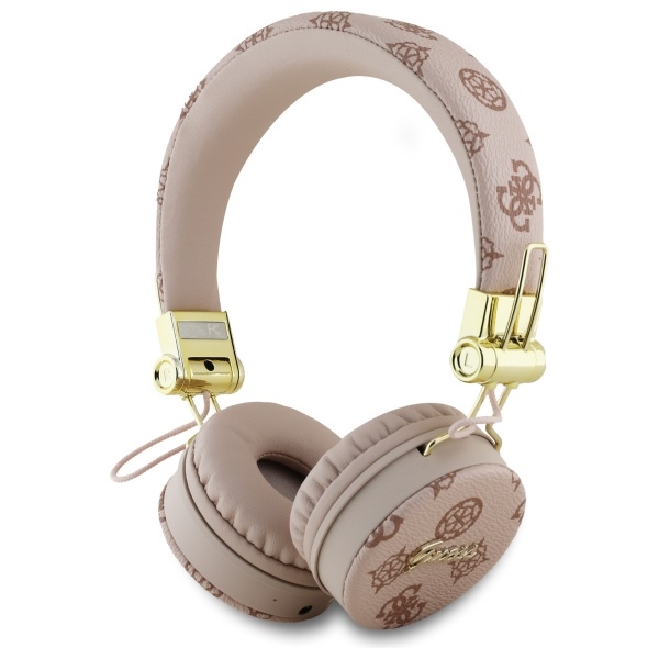 Guess GUBH70EPOSMW Bluetooth ENC -kuulokkeet, Peony Script, ruskeat