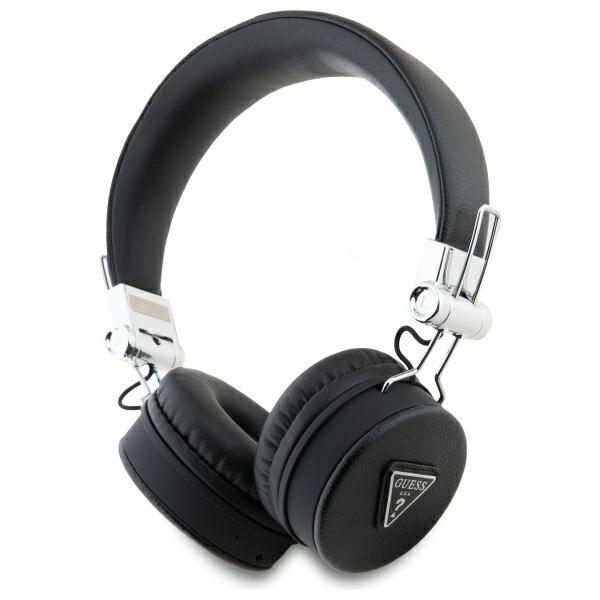 Guess Bluetooth ENC GUBH70PGTSPSK on-ear kuulokkeet musta/musta uurrettu Classic Round Shape
