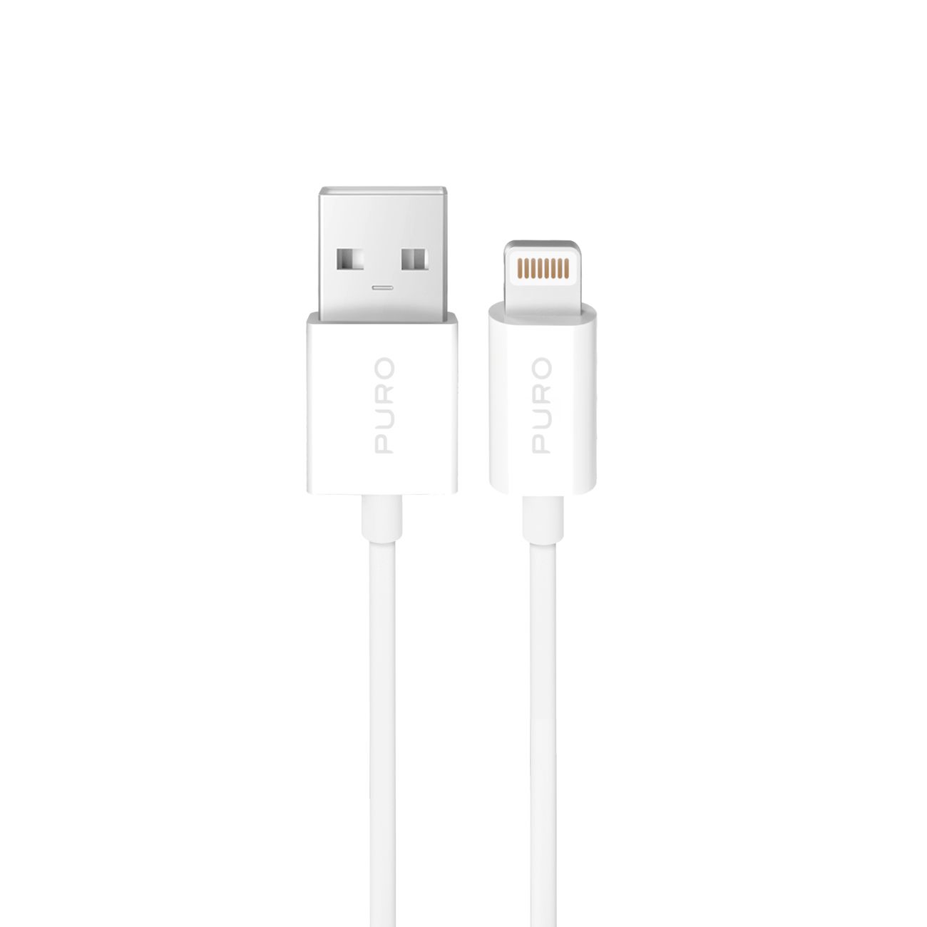 Puro TPE 12W USB-A - Lightning Kaapeli 2m - valkoinen