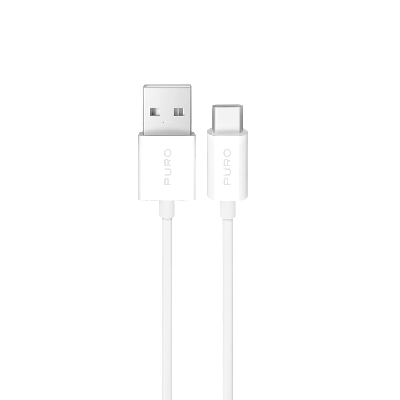 Puro TPE 10W USB-A - USB-C kaapeli 3m - Valkoinen