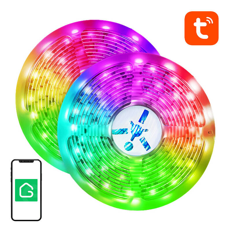 Älykäs WiFi RGB LED-valonauha NiteBird SL3 (2x5m), Tuya
