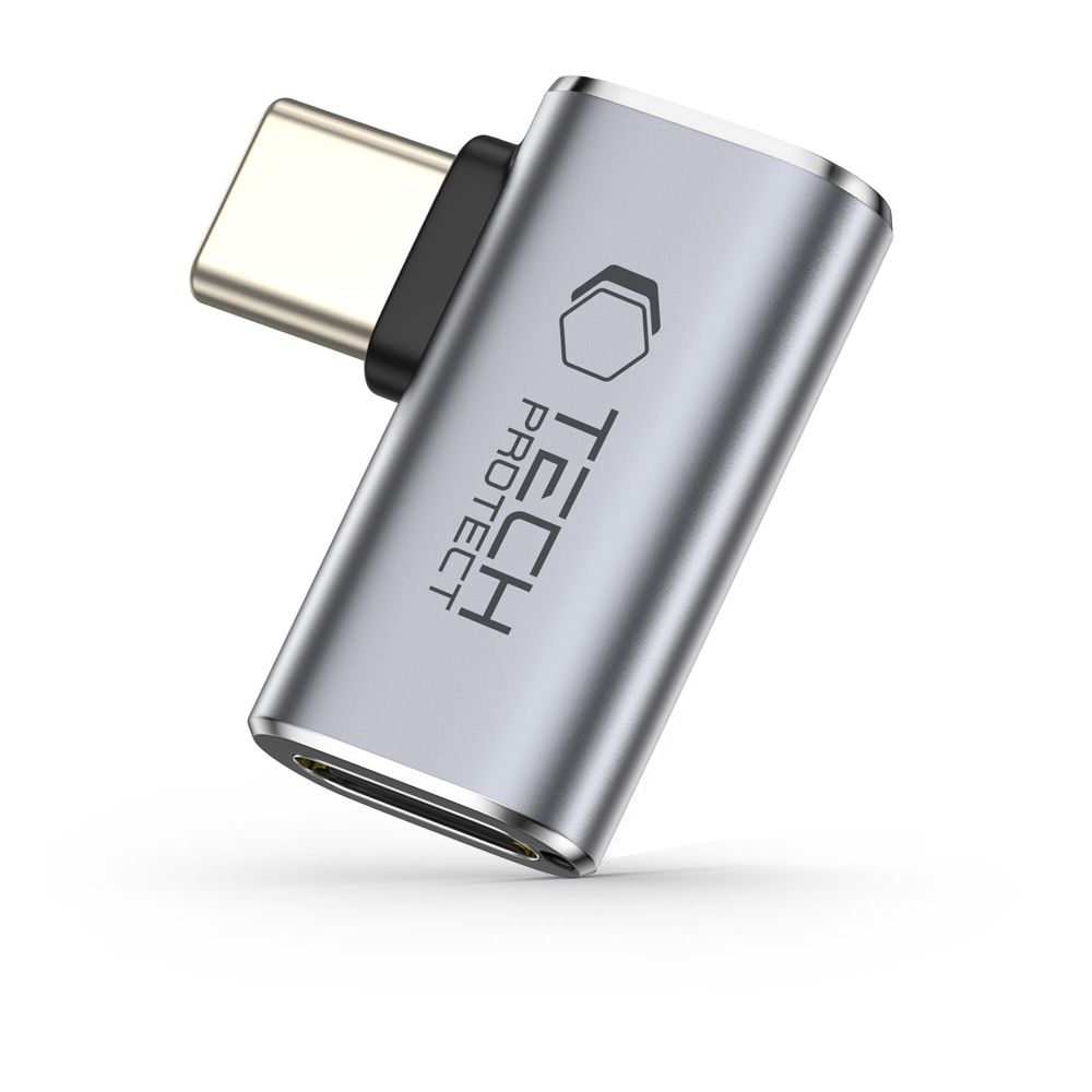 Tech-Protect Ultraboost AA01 USB-C Angled Adapter - Gray