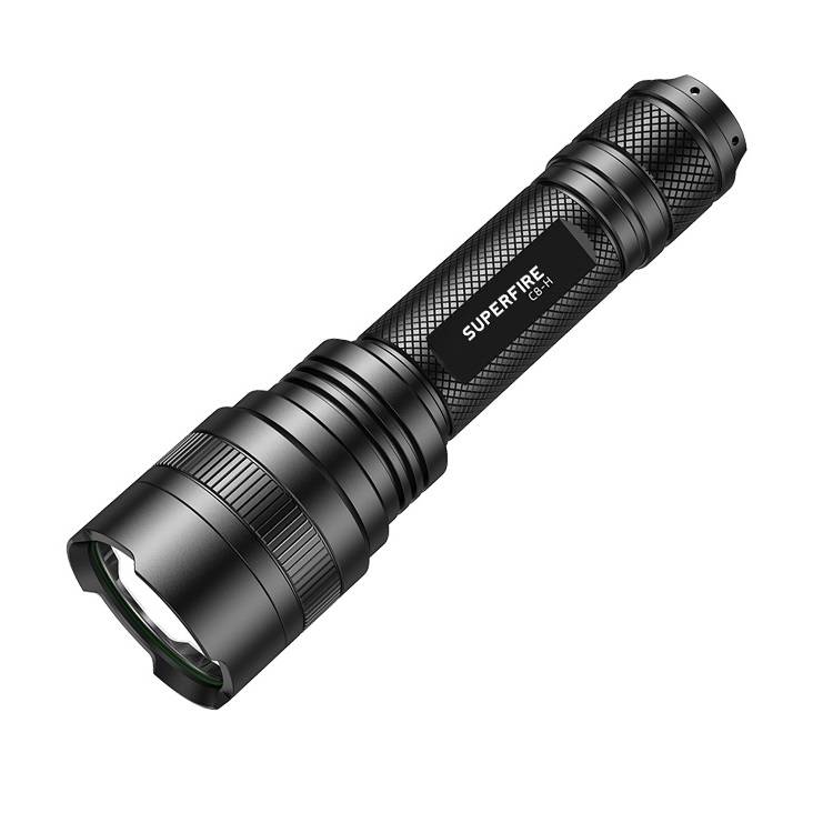 Taskulamppu Superfire C8-H 1200 lm, USB, 250m, 5 tilaa
