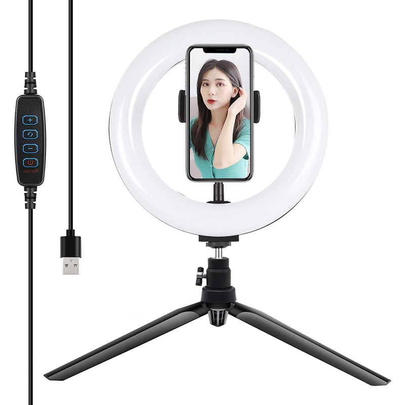 Puluz jalustakiinnike 20 cm LED-renkaalla vlogaukseen