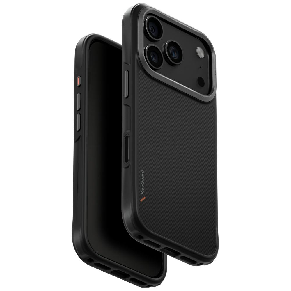 Uniq Keva Magclick lataava suojakuori iPhone 17 Pro:lle - musta