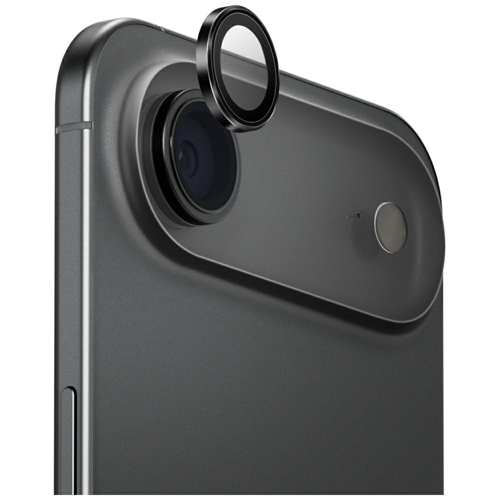 Uniq Optix Alumiini Kameralinssiensuoja iPhone 17 Air:lle aplikaattorilla - musta