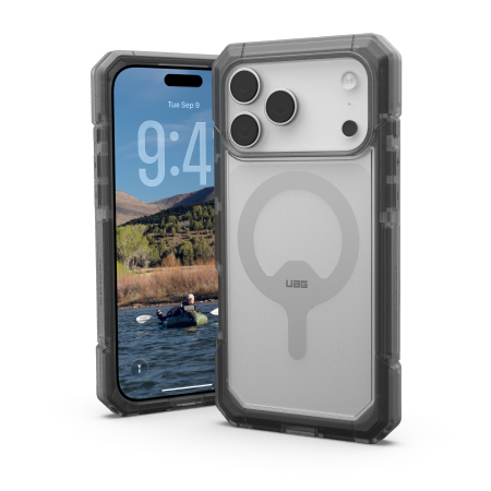 UAG Trooper MagSafe suojakuori iPhone 17 Pro Max läpinäkyvä musta