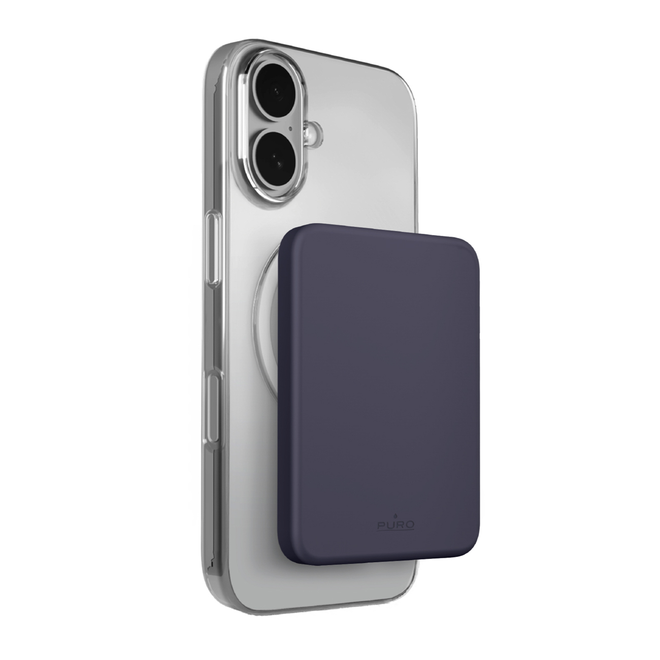 Puro 4200mAh Ultra-Thin MagSafe USB-C Compatible Power Bank - Gray
