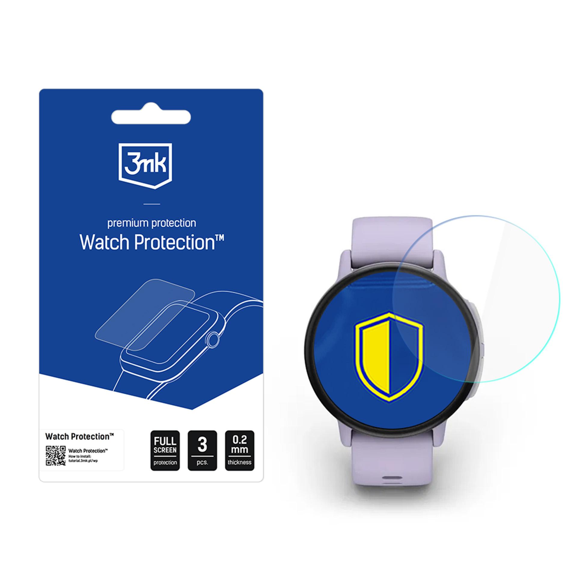 3mk Watch Protection FlexibleGlass hybridilasisuoja älykellolle Garmin Bounce 2 -kellolle