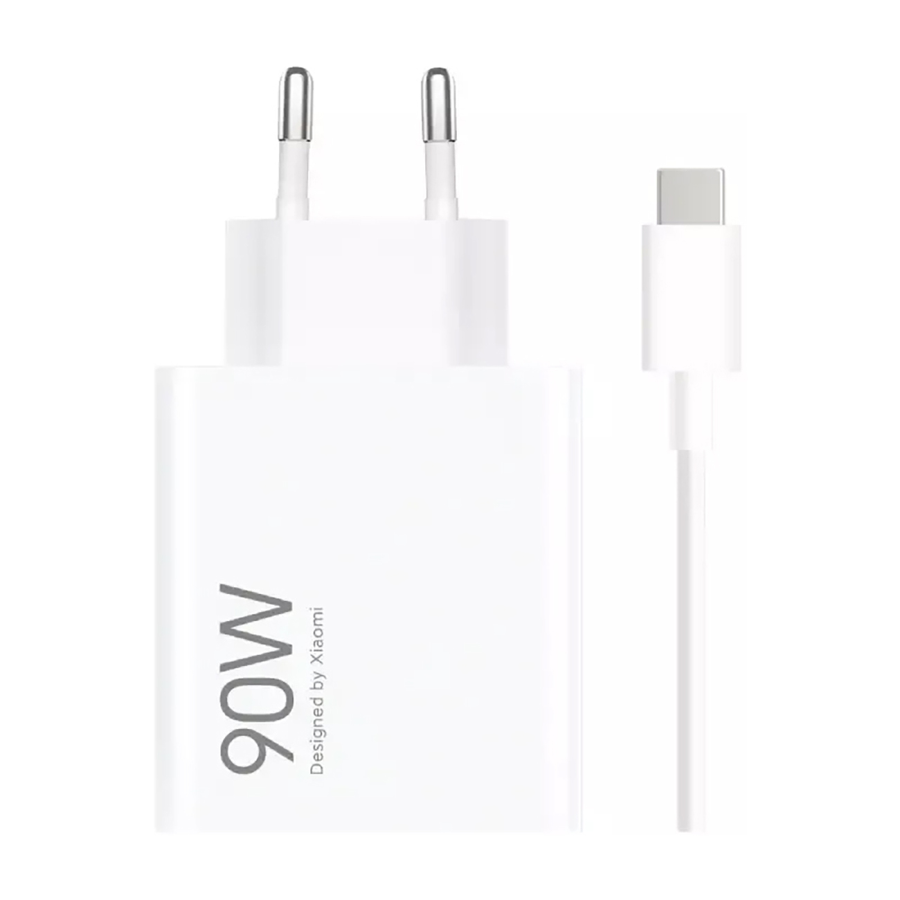 Xiaomi HyperCharge Combo 90W 6.1A USB-A seinälaturi USB-C kaapelilla - Valkoinen
