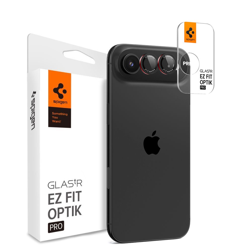 Spigen Optik Pro L-Series 2-pack iPhone Air Lens Glass - Black and Red