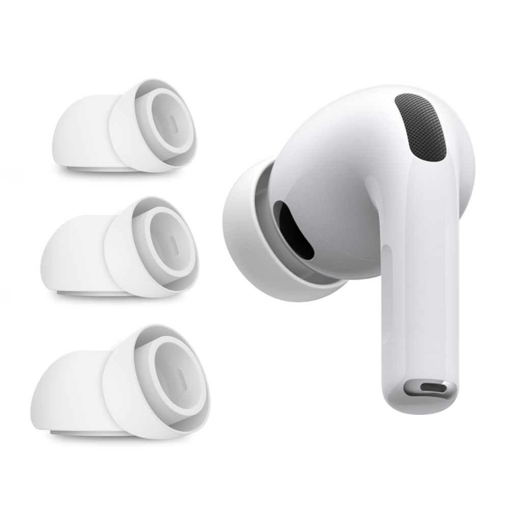 Tech-Protect Kuulokkeiden Korvatapit AirPods Pro 3 kokoina S / M / L 3-Pack - Valkoinen