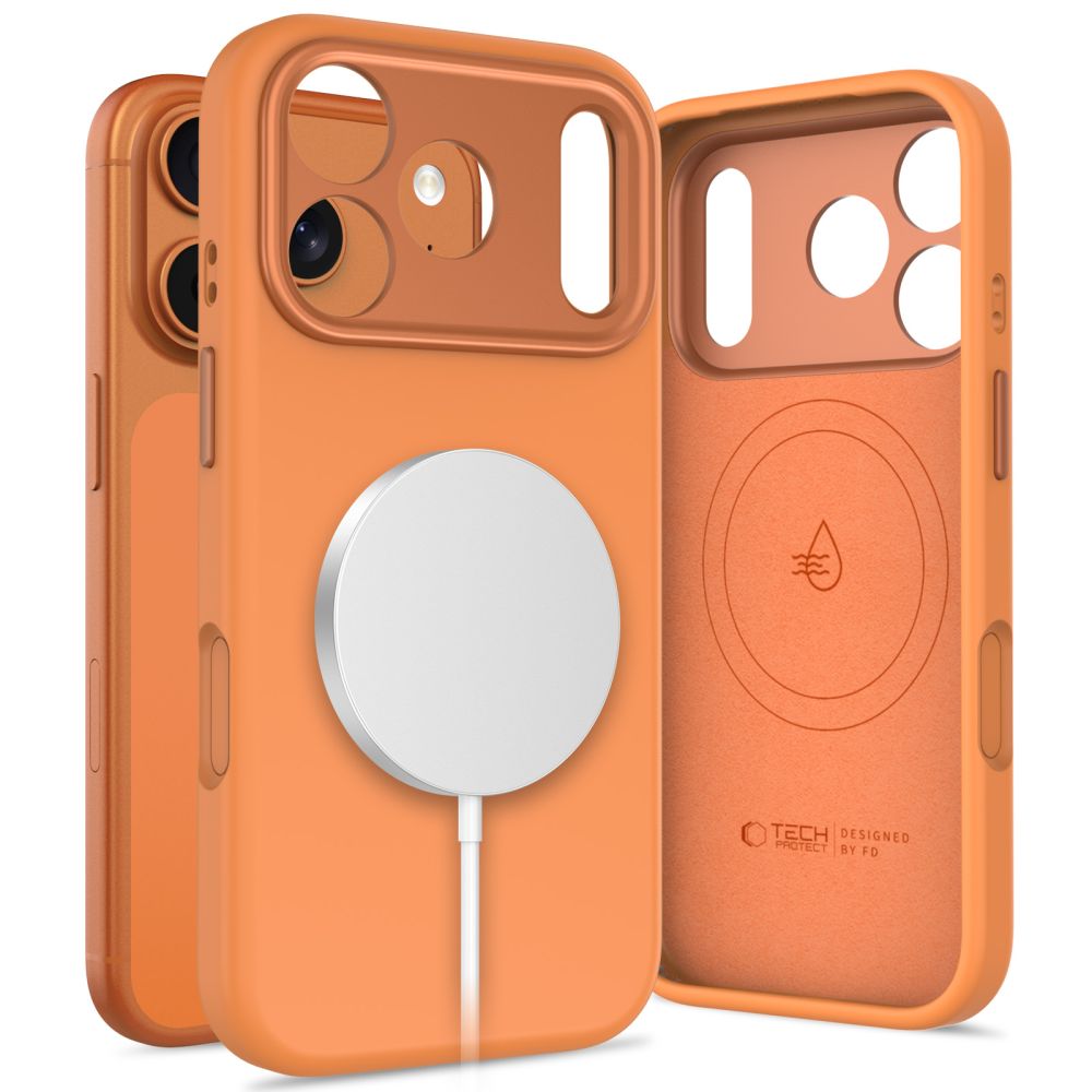 Tech-Protect Uniq MagSafe Suojakuori iPhone 17 Pro Max:lle - Oranssi
