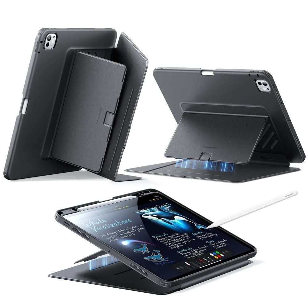ESR Flip Hybrid Suojakuori iPad Pro 11 5 / 6 / 2024-2025 - Musta