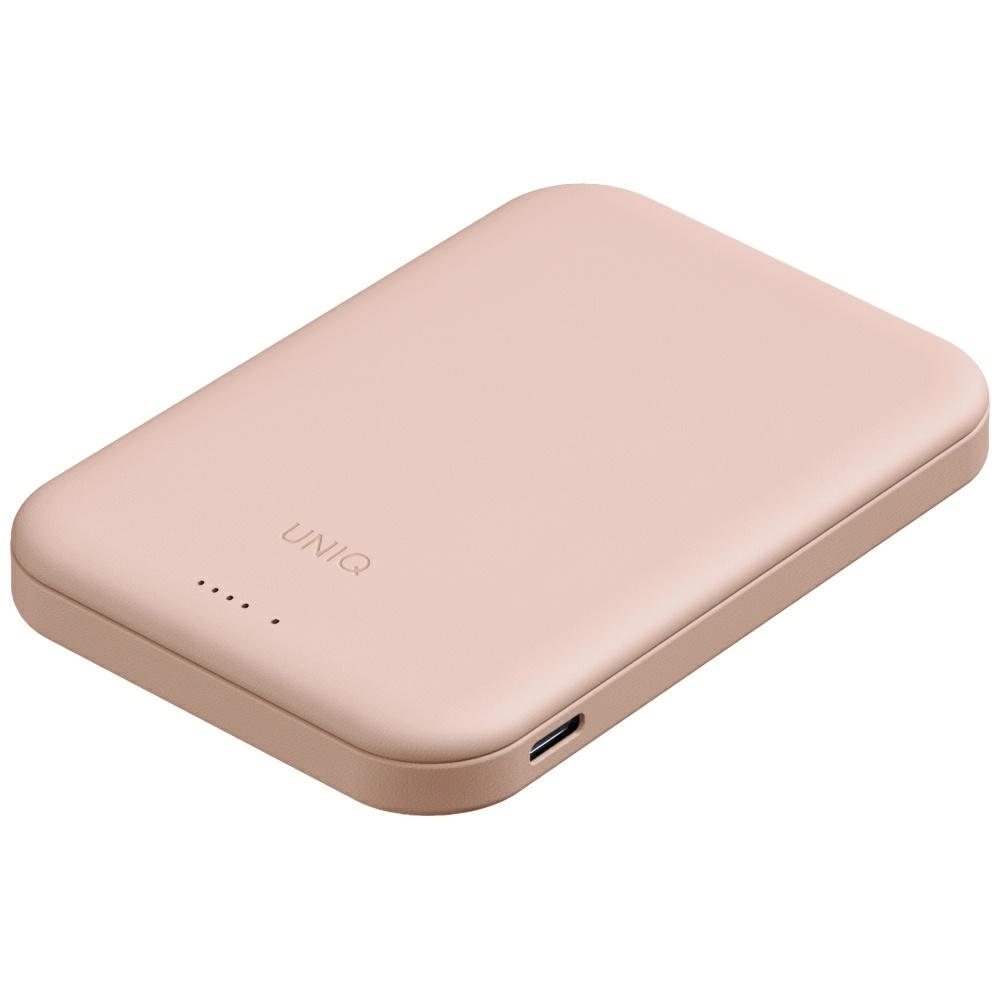 Uniq Lyden Lexa Magneettinen 5000mAh PD USB-C MagSafe Varavirtalähde - vaaleanpunainen