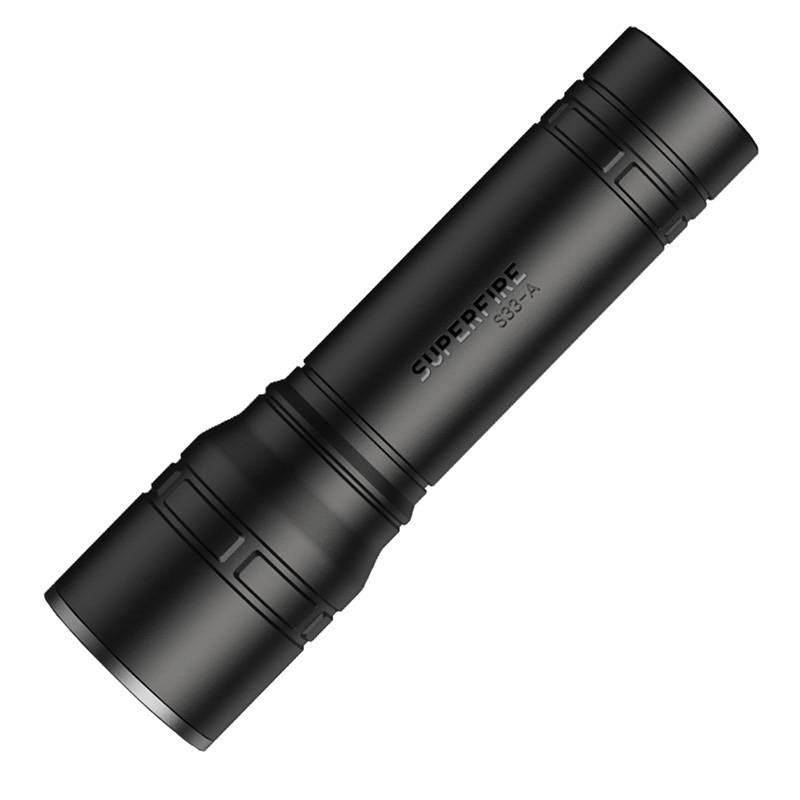 Superfire S33-A taskulamppu, USB, musta, 4 tilaa