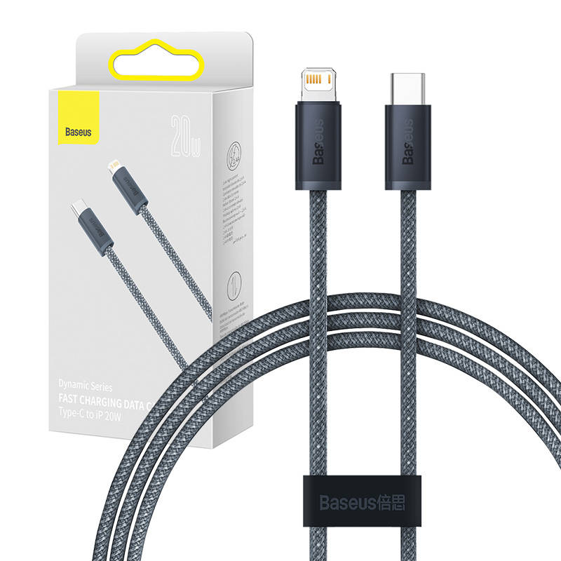 Baseus Dynamic Series USB-C-Lightning-kaapeli, 20W, 2m (harmaa)