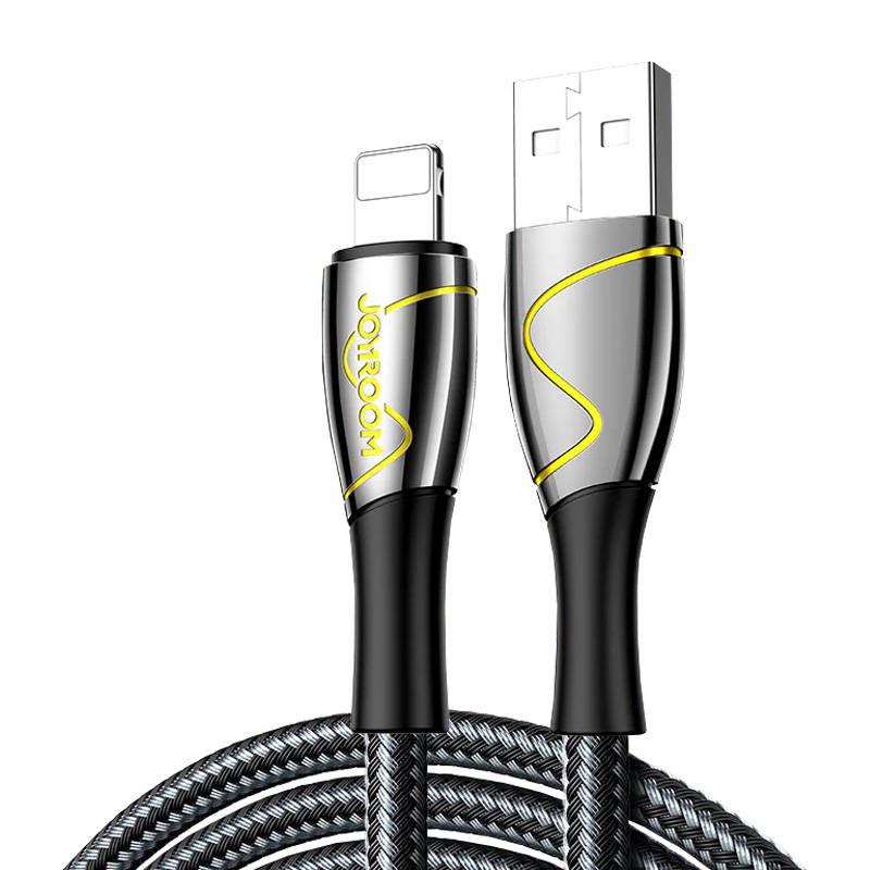 Joyroom S-1230K6 USB-Lightning-kaapeli 2.4A 1.2m (musta)