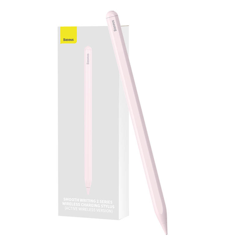Langattomasti lataava kynä puhelimelle / tabletille Baseus Smooth Writing (vaaleanpunainen)