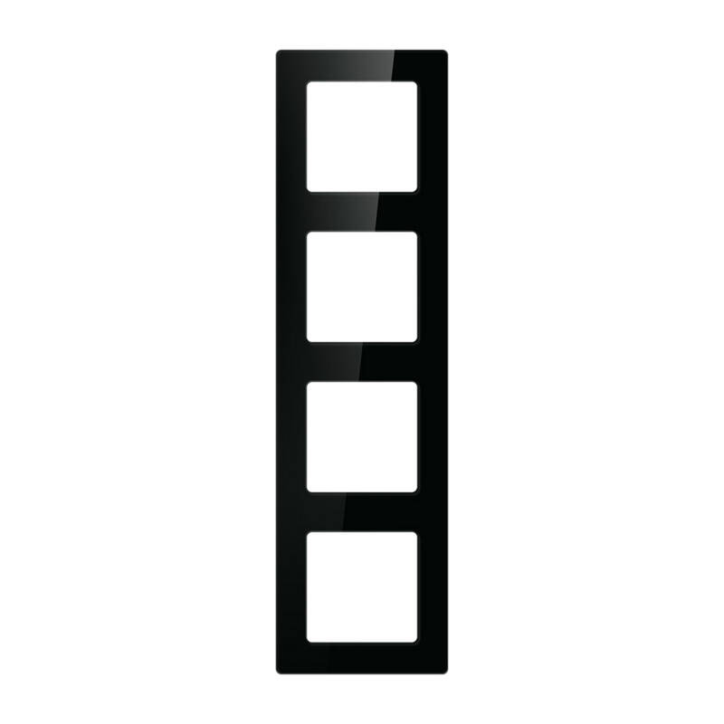 Avatto N-TS10-Frame-B4 nelinkertainen kehyspistorasiapaneeli (musta)