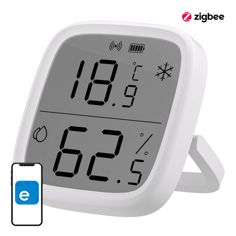 Älykäs lämpötila- ja kosteusanturi ZigBee LCD Sonoff SNZB-02D