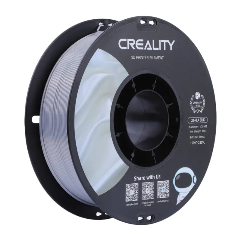 CR-Silk PLA Filamentti Creality (hopeinen)
