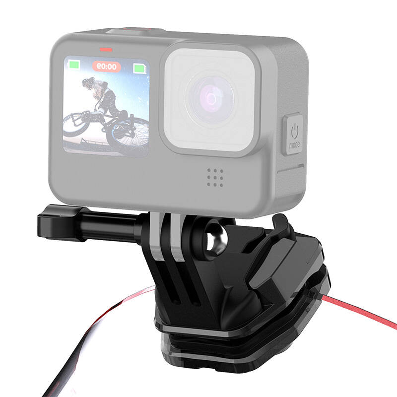 Puluz moottoripyörän tuulilasin kiinnike urheilukameroille (DJI Osmo Action 4, GoPro Hero 12, Insta360 Ace Pro / X4) (musta)