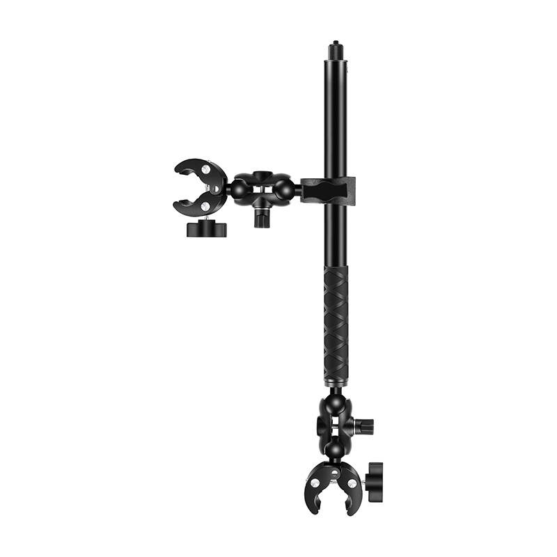 Puluz moottoripyörä-/polkupyöräkiinnike yhdellä puristimella ja 150 cm selfie-tikulla