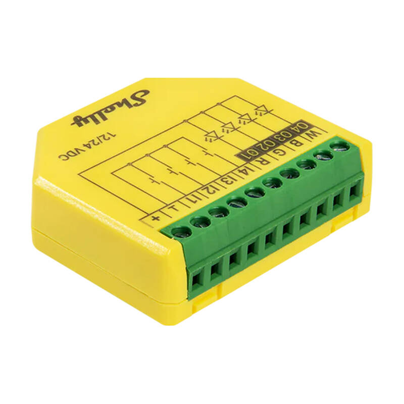Shelly Plus RGBW PM LED-nauha-ohjain, WiFi/Bluetooth