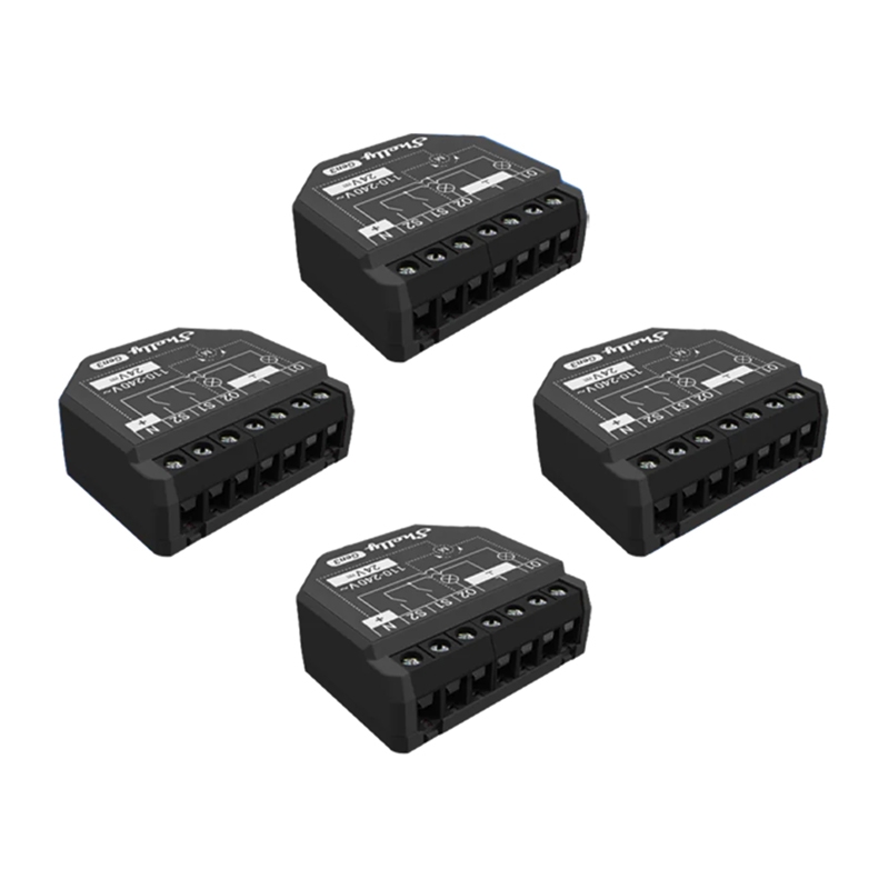 Shelly 2PM Gen3 4 kappaleen setti ohjain WiFi/Bluetooth