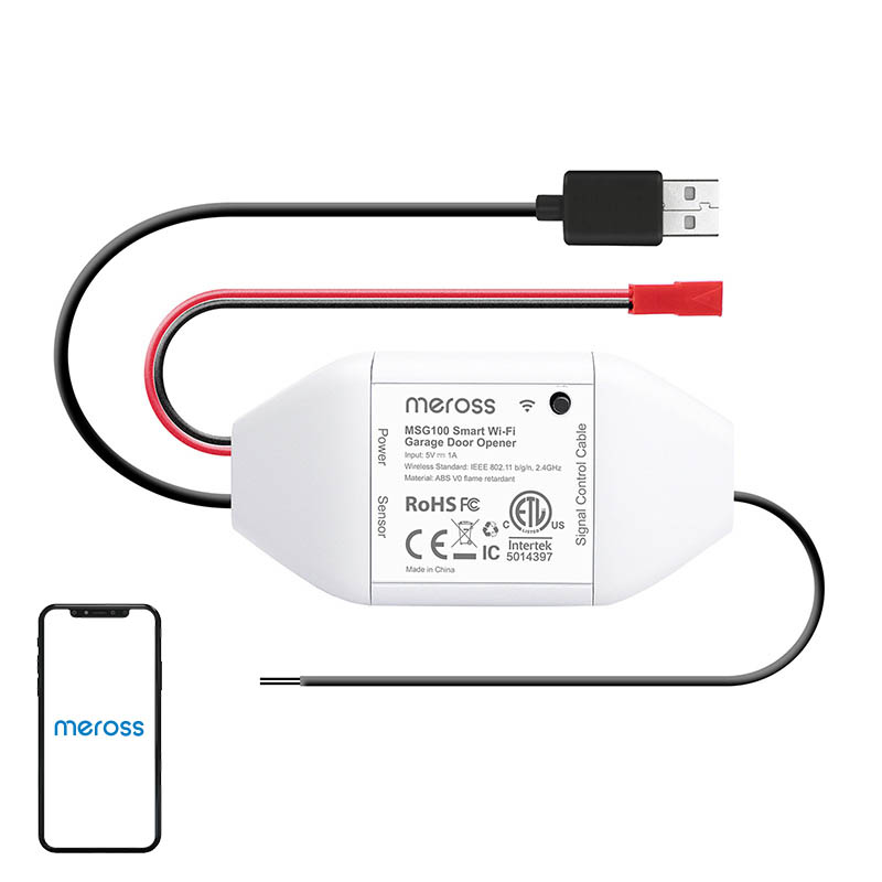 Meross MSG100HK älykäs autotallin ovenavaaja (HomeKit)