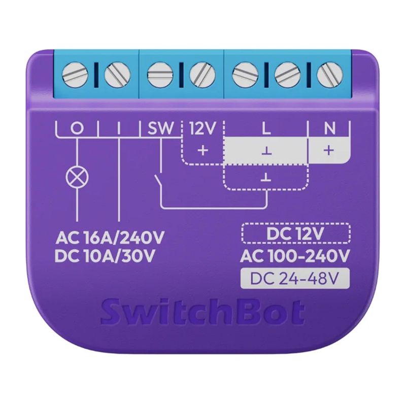 SwitchBot Relay Switch 1 älykäs jännitteettömällä kontaktilla