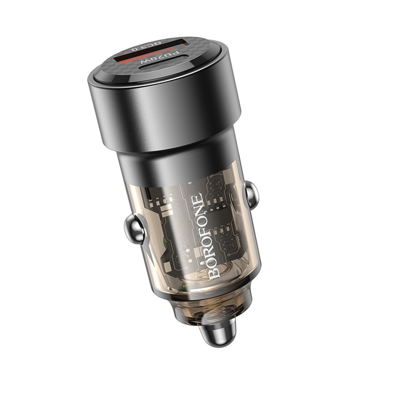 Autolaturi Borofone BZ20 PD20W+QC3.0 38W Musta