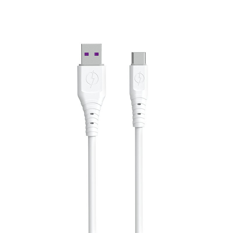 Dudao kaapeli USB USB-C 6A 1m valkoinen