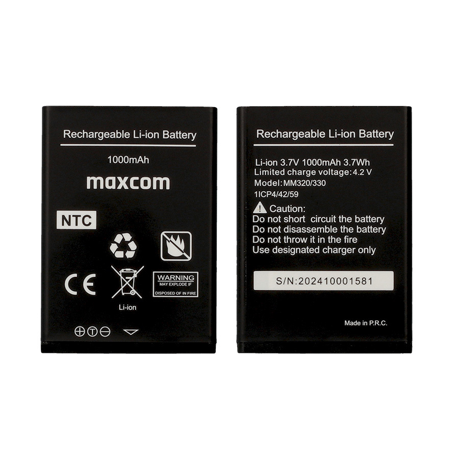 Alkuperäinen akku Maxcom MM320/MM330:lle - 1000 mAh