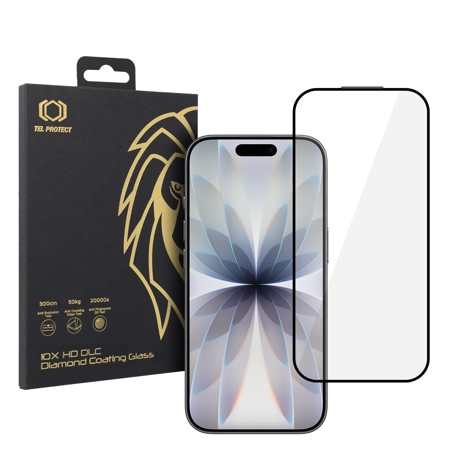 Tel Protect 10X HD DLC Diamond Coating Karkaistu Lasi iPhone 16 Pro/17