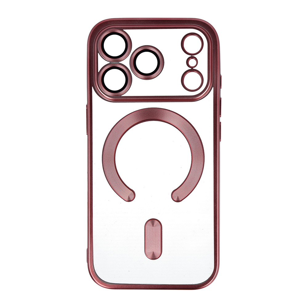 Metallic Magsafe Case for Iphone 16 Pro Pink