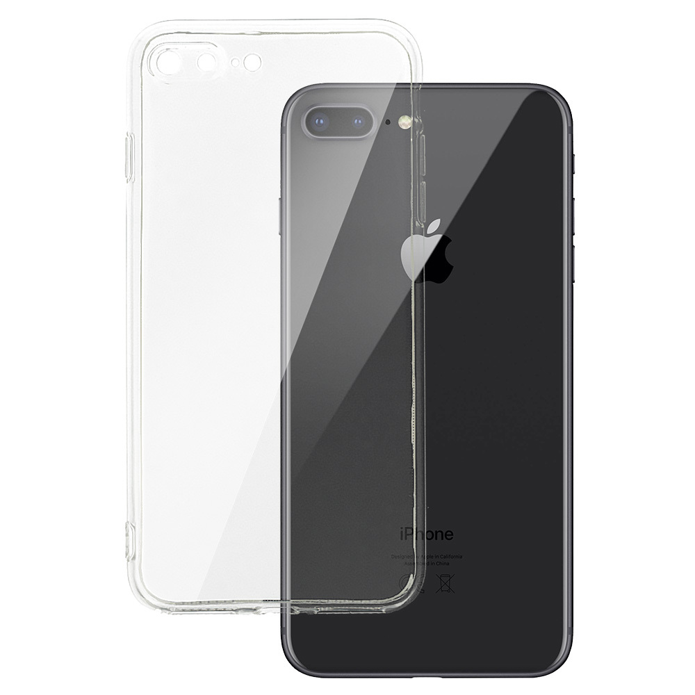 Taka-kuori 2 mm Perfect iPhone 7 Plus / 8 Plus (5,5") läpinäkyvä