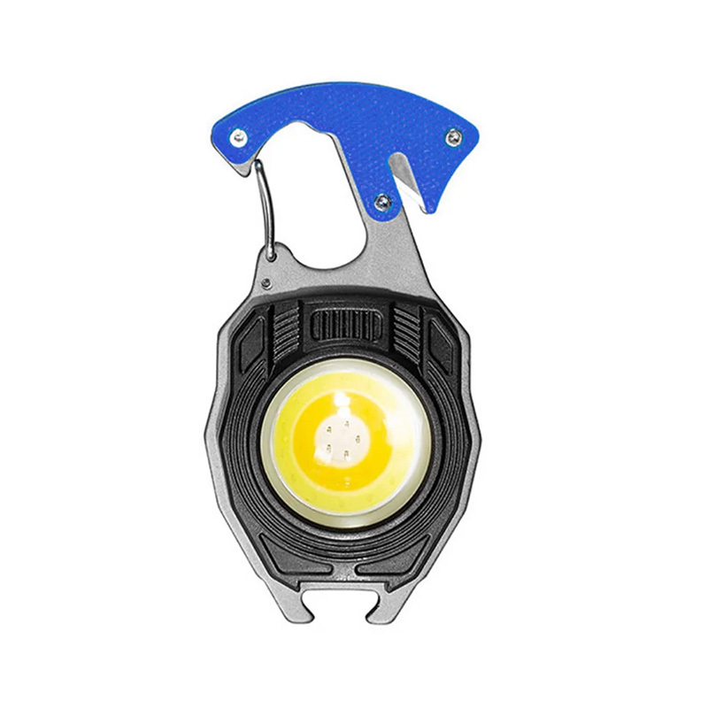 Mini LED-taskulamppu avaimenperä W5147 Type C 2 ruuvimeisselillä sininen