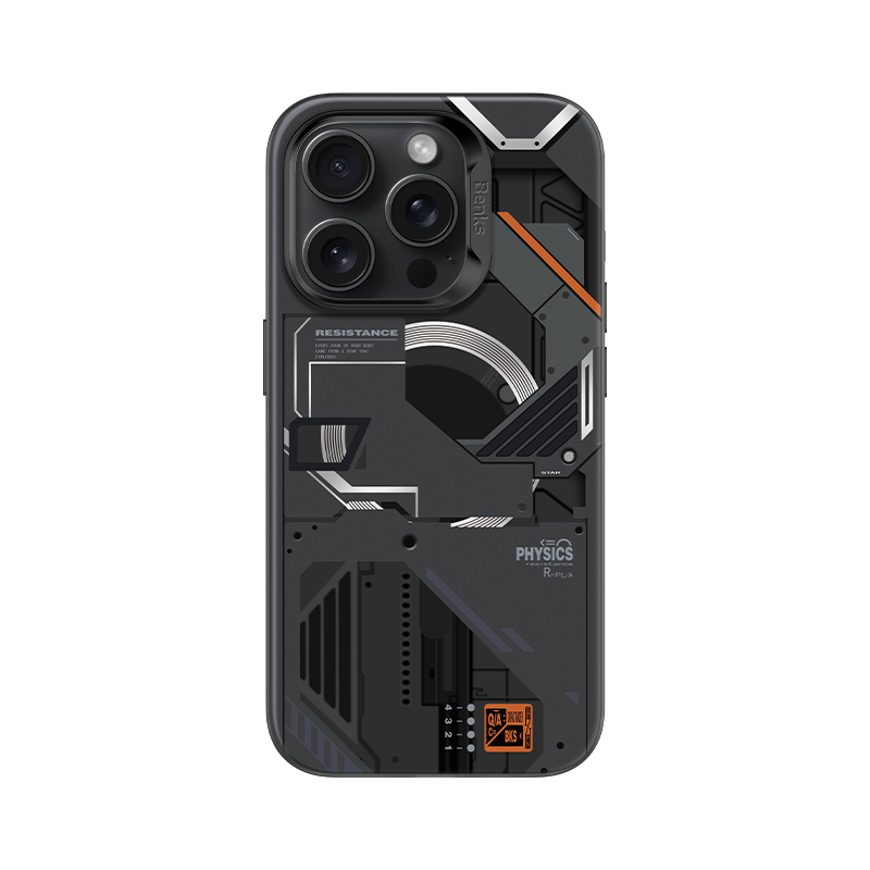 Benks Magnetic Mecha Series Suojakuori iPhone 15 Pro Max - Musta