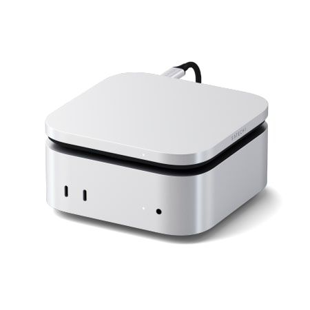 Levysovittin Satechi USB4 Slim NVMe SSD Enclosure Hopeinen