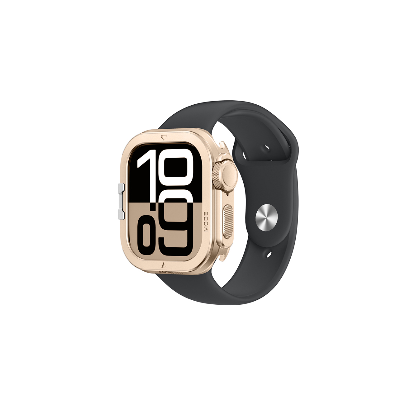 AmazingThing Titan Pro Metallisuojakuori Apple Watch 11 46mm Alumiini - Kultainen