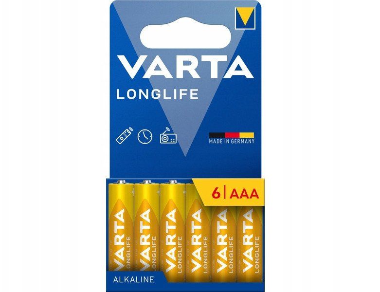 VARTA alkalinen akku R3 (AAA) Longlife 6 kpl